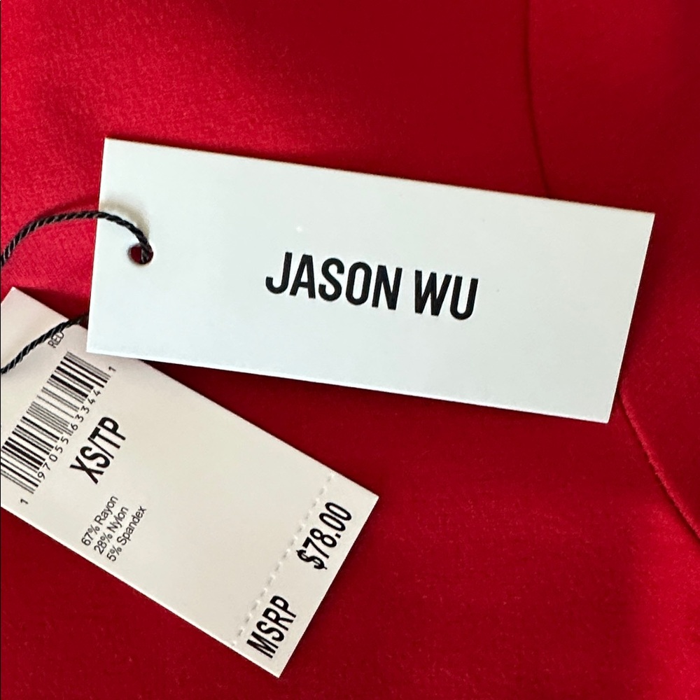 Jason Wu Vibrant Red Top - Picture 5 of 5